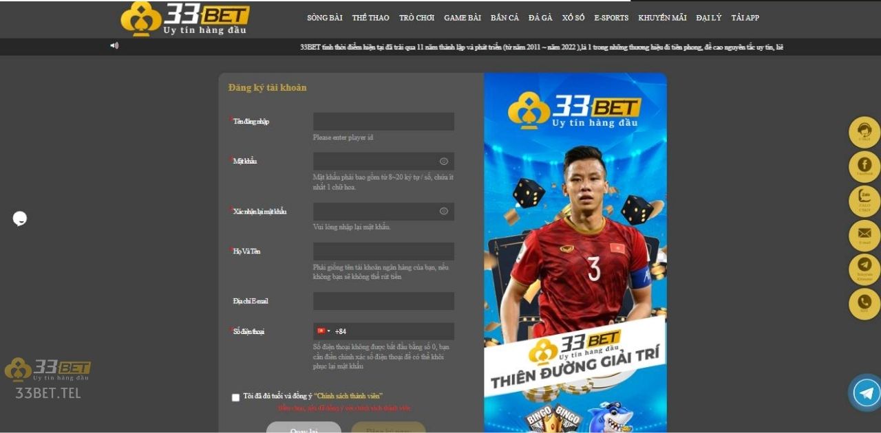 33BET có thể nói là nhà cái hoàn toàn hoạt động hợp pháp